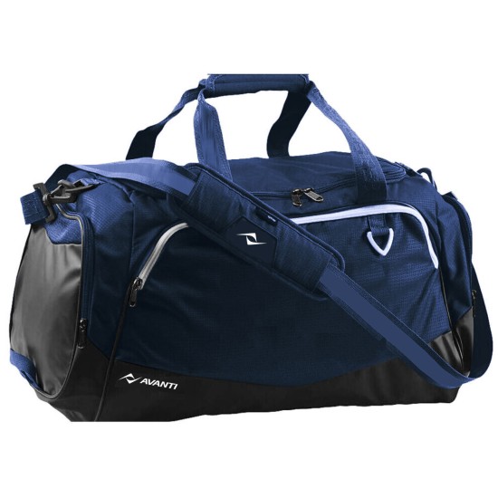 Deluxe Large Sports Bag with deep pockets and removable shoulder strap.