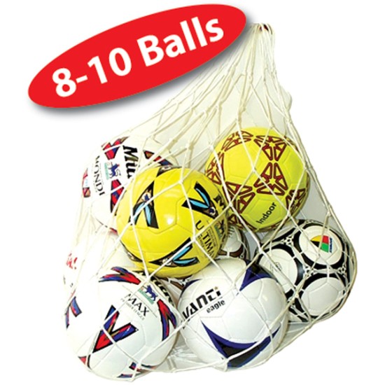 Ball Net Braided-Large holding multiple sports balls.