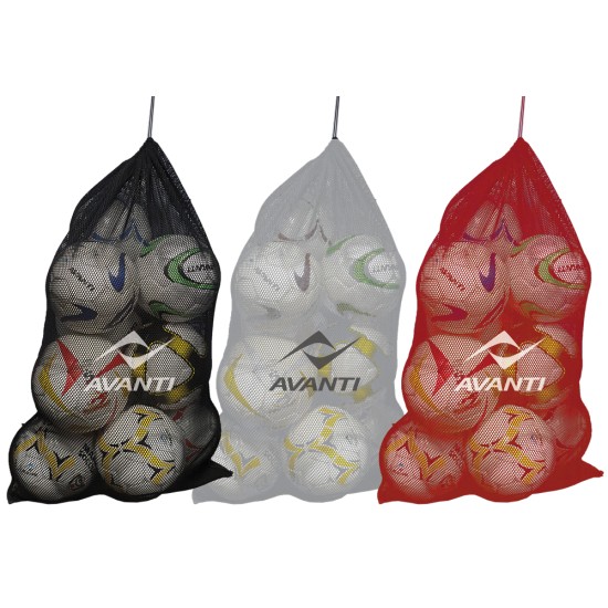 Mesh Ball & Equipment Bag with drawstring closure.