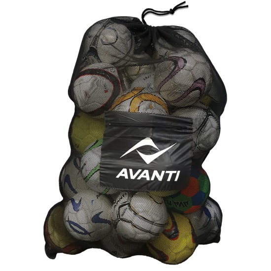 Large Mesh Bag with Pocket and drawstring closure.