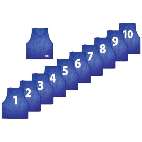 Numbered Vests with large visible numbers.