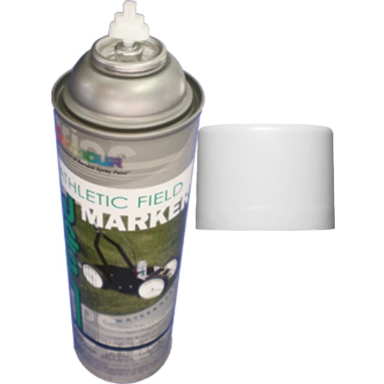 Field Marking 18oz Can White providing crisp and durable field markings.