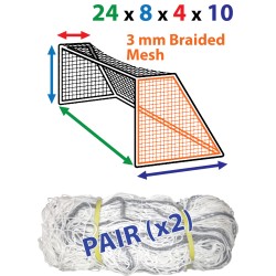 24 x 8 (x 4 x 10) 4mm White Premium Nets