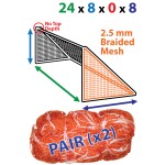 24 x 8 (x 0 x 8) 2.5mm Twisted Nets