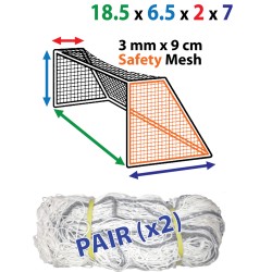 18.5 x 6.5 Braided 9cm SAFETY Nets