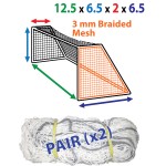 12 x 6.5 (x 2 x 7) 3mm Braided Nets