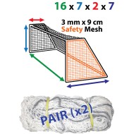 16.5 x 6.5 Braided 9cm SAFETY Nets