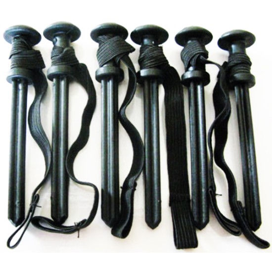 Durable Pugg Replacement Peg Set (6) for securing soccer goals.