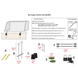 Box Auger Anchors (Set of 2)